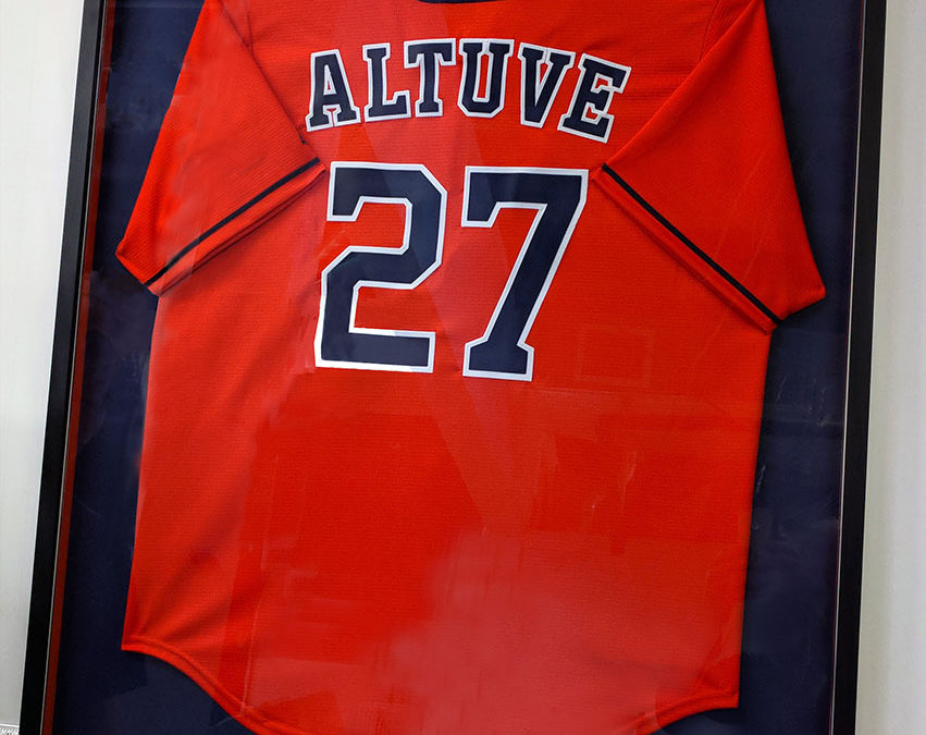 Custom Jersey Framing Fastframe Houston Picture Framing