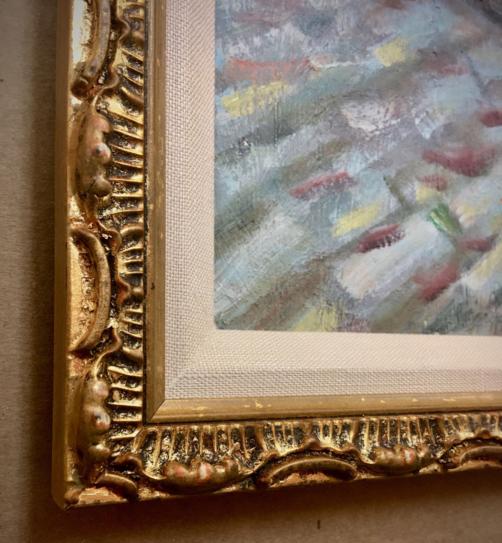 Still Life with linen liner Fastframe Houston Picture Framing